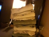 3-29-2011: Leaning tower of towels