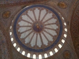 5-18-2011: Ceiling of Blue Mosque, Istanbul Turkey