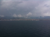 5-21-2011: The southern toe of Italy as we pass it by