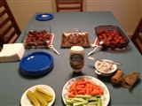 2-3-2013: The start if our Super Bowl feast